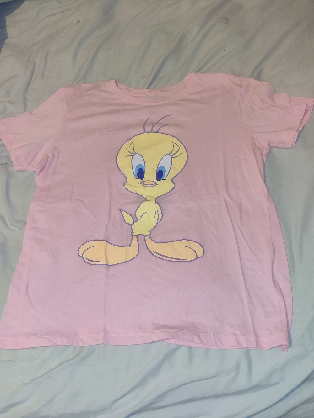 Pink Tweety Bird Short Sleeve Graphic Tee